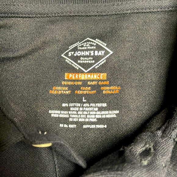 Men’s St. John’s Bay Performance Polos Bundle Size Large - Picture 9 of 11